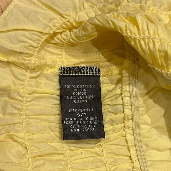 Suzy shier summer yellow top -size S - Picture 6 of 6